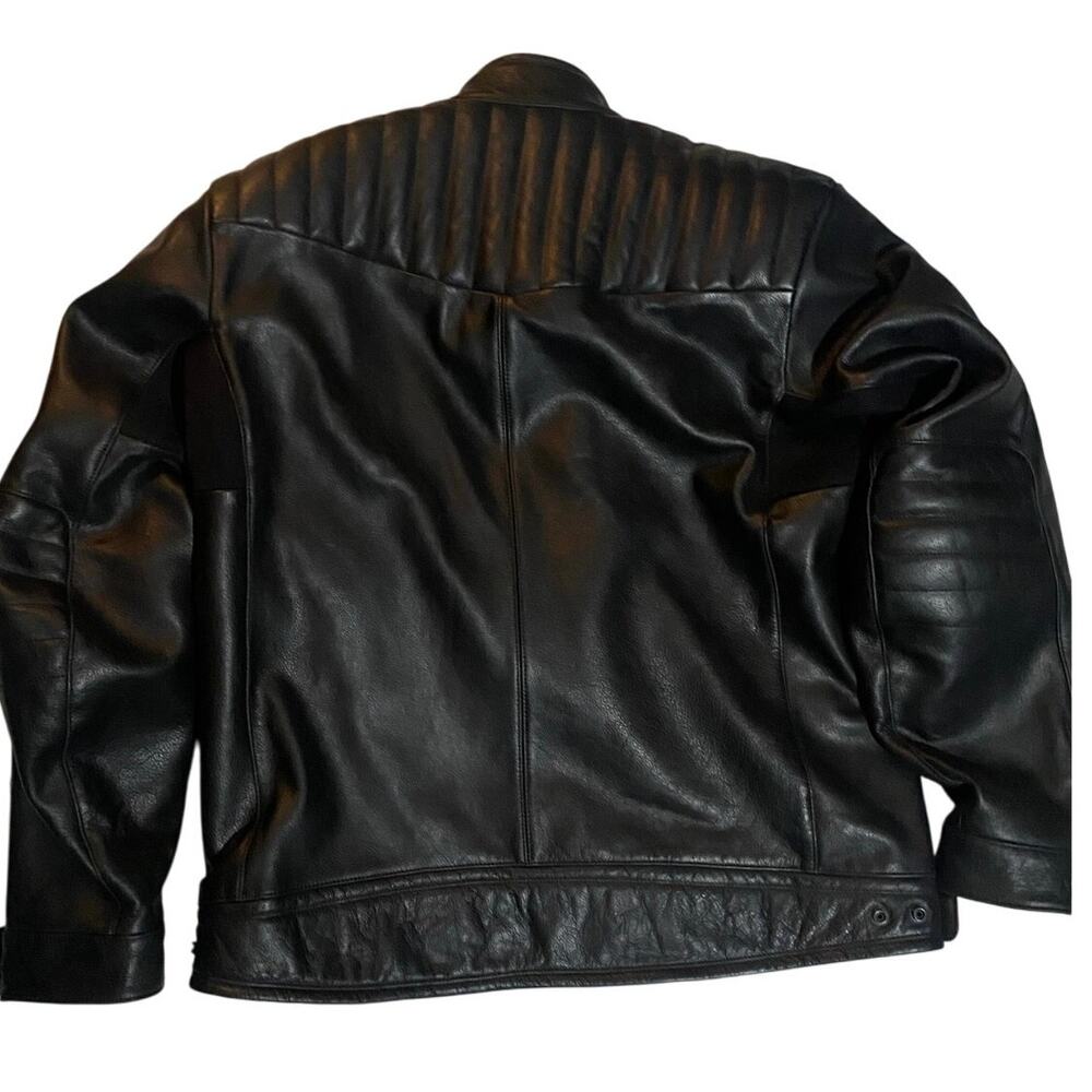 Alpine Stars Buffalo Leather Crazy Eight Padded Motorcycle Jacket - Picture 2 of 10